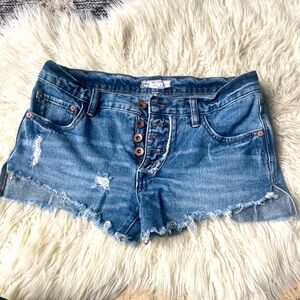 Free People denim cut off shorts
